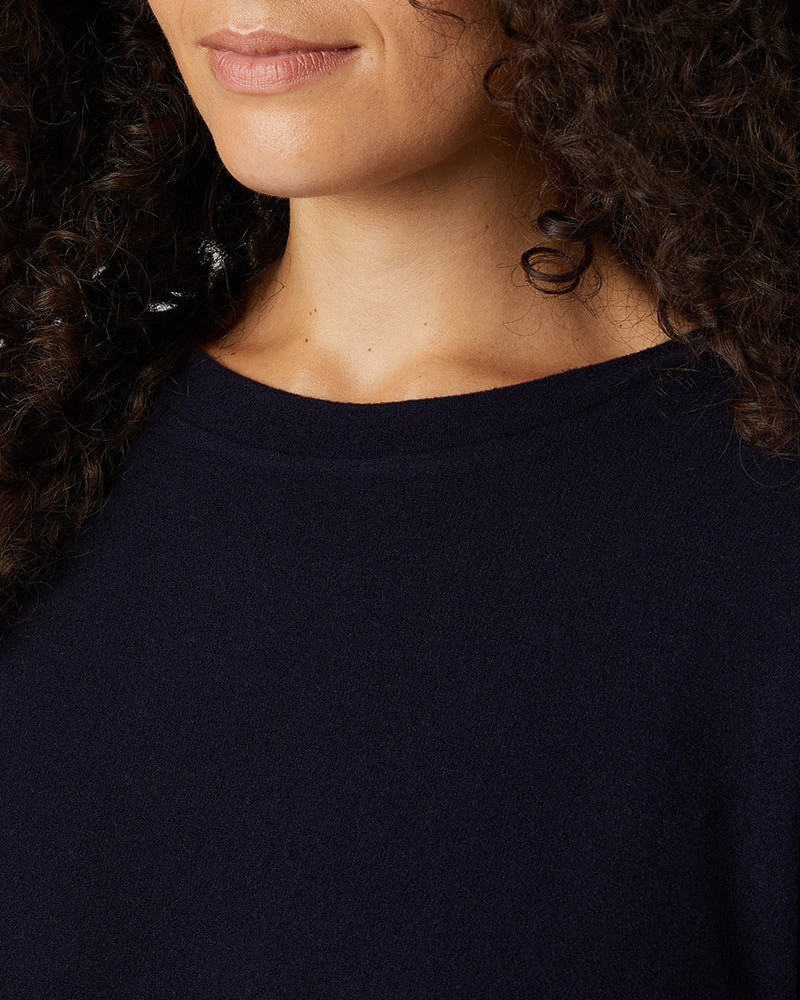 WOMEN'S SOFT SWEATER KNIT CREW TOP