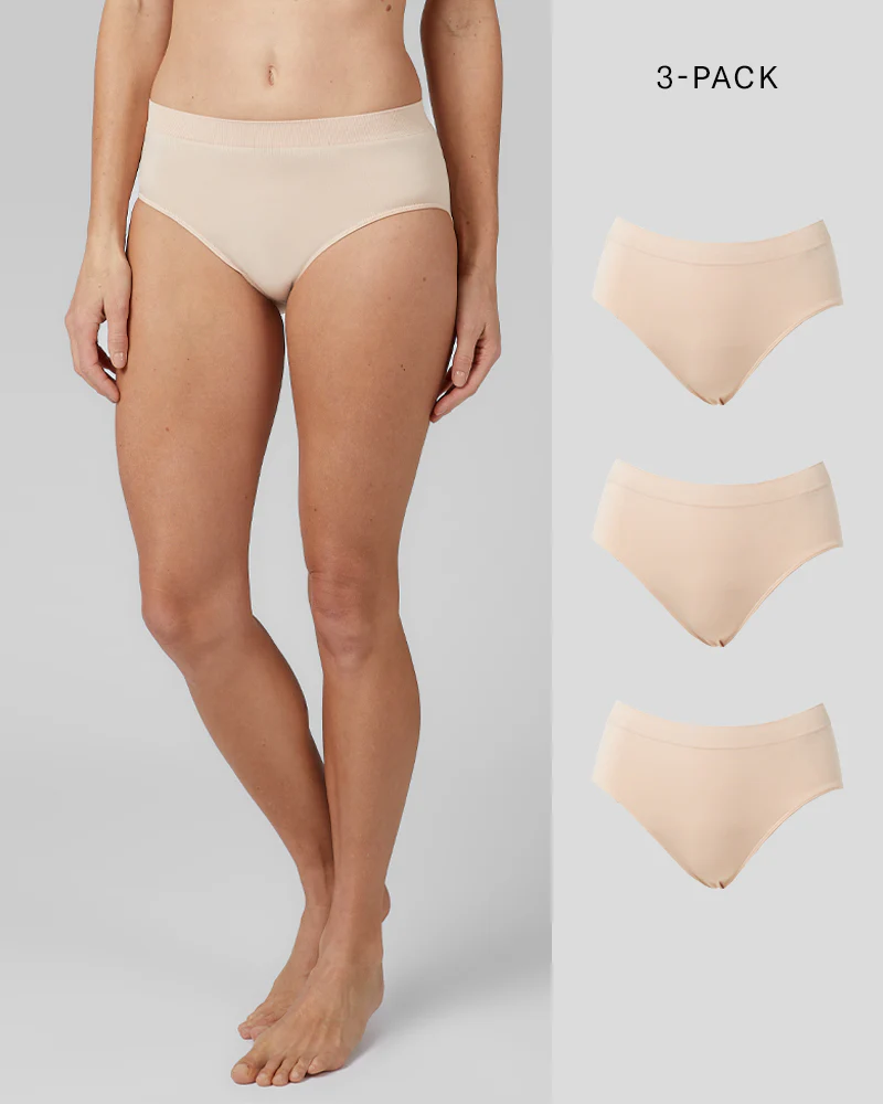 WOMEN'S 3-PACK SEAMLESS STRETCH COMFORT BRIEF