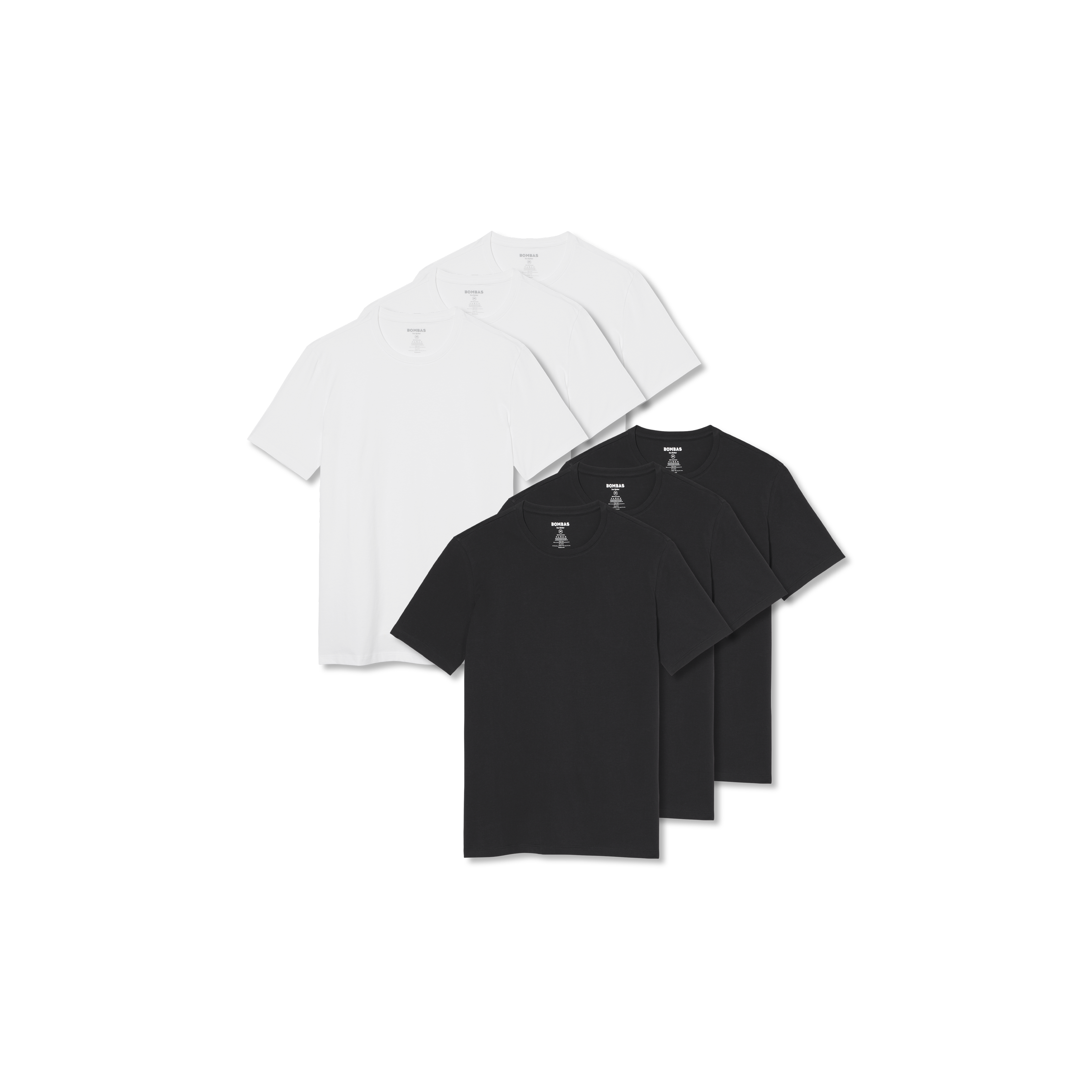 Men's Pima Cotton Slim Crew Neck T-Shirt 6-Pack