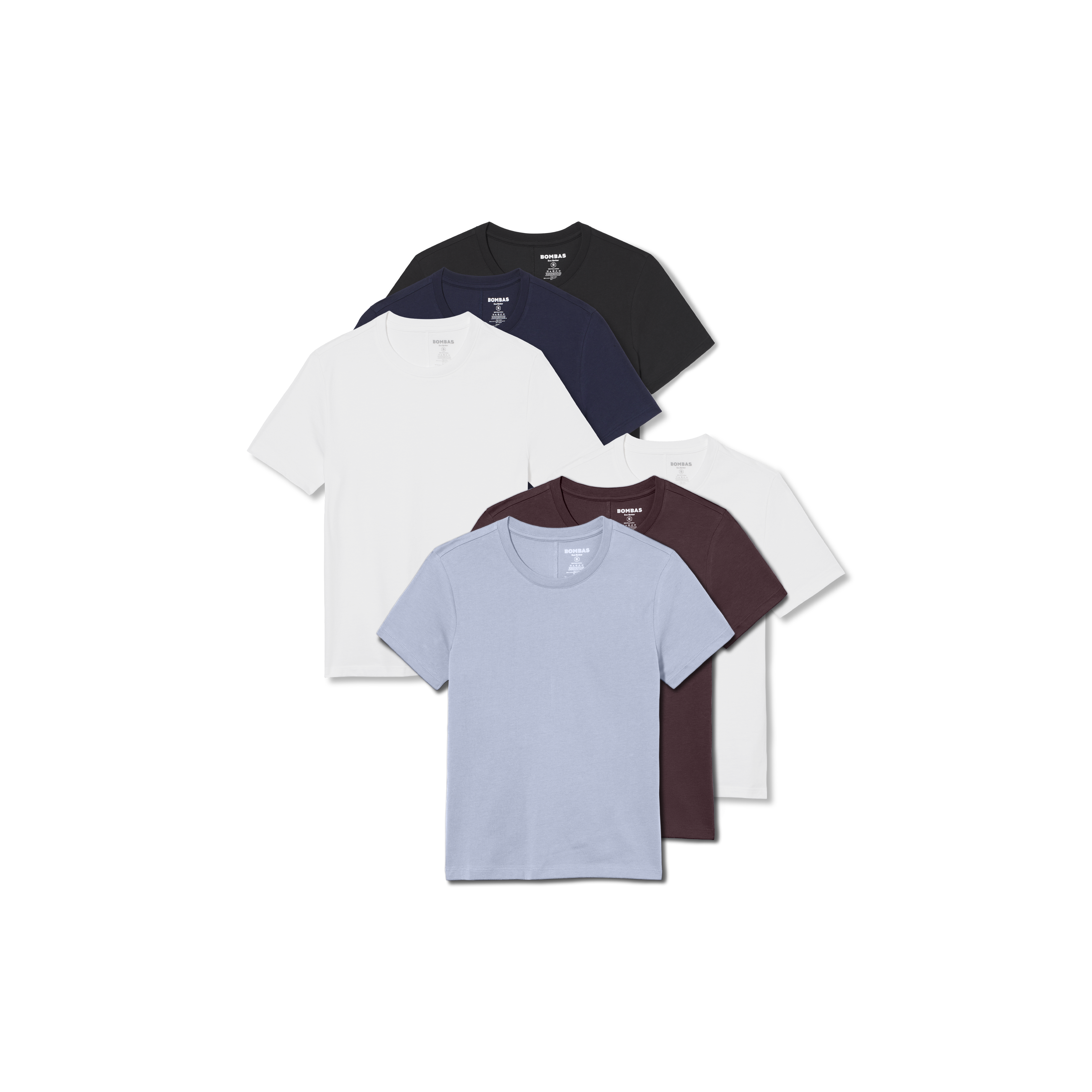 Women's Pima Cotton Slim Crew Neck T-Shirt 6-Pack