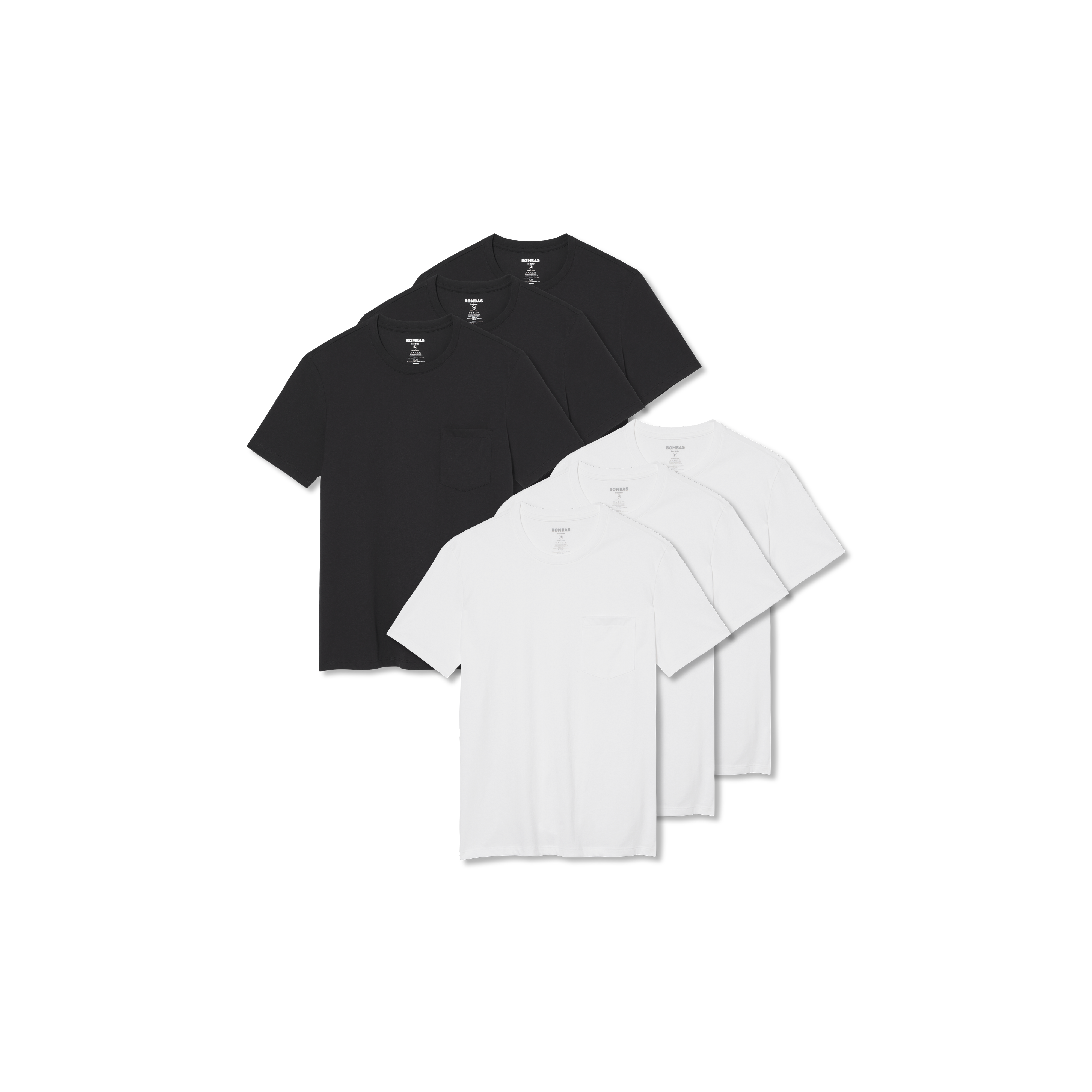Men's Pima Cotton Pocket Crew Neck T-Shirt 6-Pack